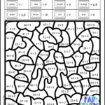 Multiplication And Division Colornumber Colornumber For Regarding Multiplication Coloring Worksheets 5Th Grade