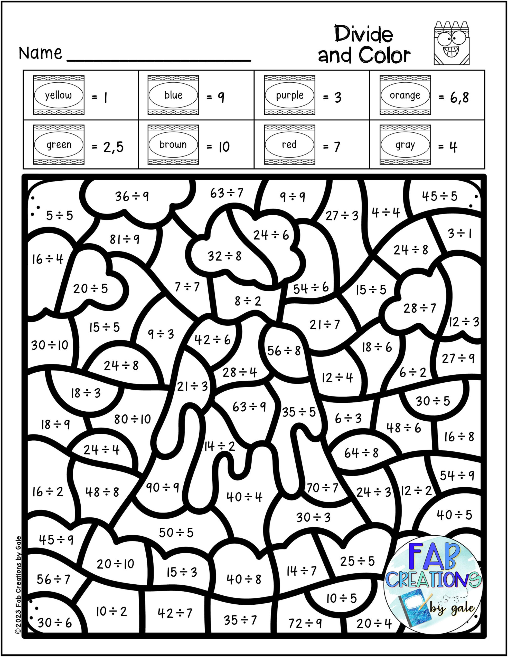 Multiplication And Division Colornumber-Colornumber For regarding Multiplication Coloring Worksheets 5Th Grade