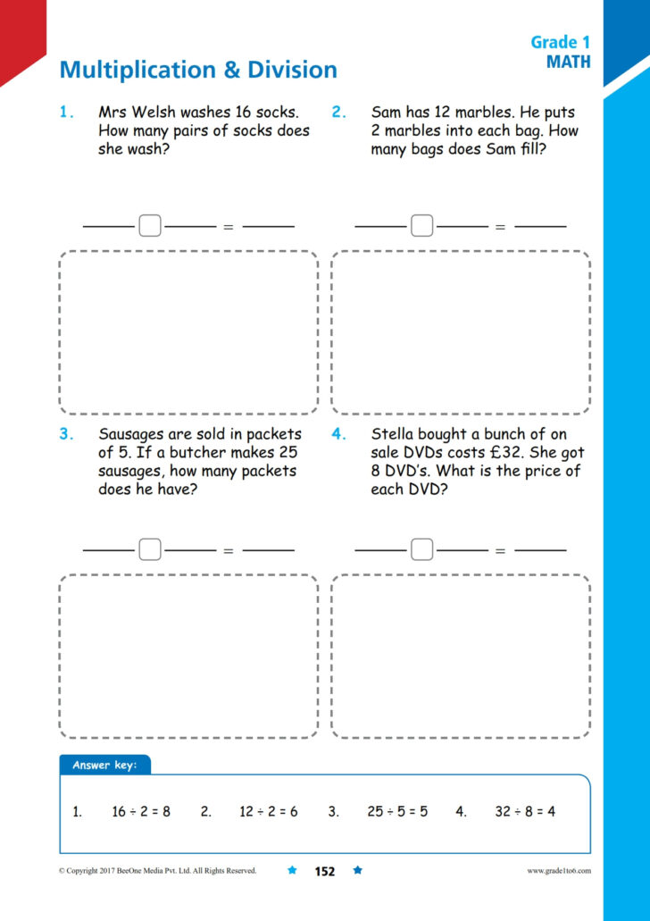Multiplication Division Word Problems Worksheets