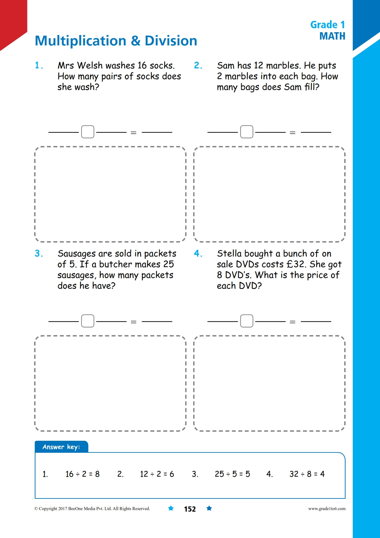 Multiplication And Division Word Problems | Grade 1 intended for Multiplication Division Word Problems Worksheets