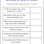 Multiplication And Division Word Problems Within 100 Worksheets Pertaining To Multiplication And Division Problem Solving Worksheets