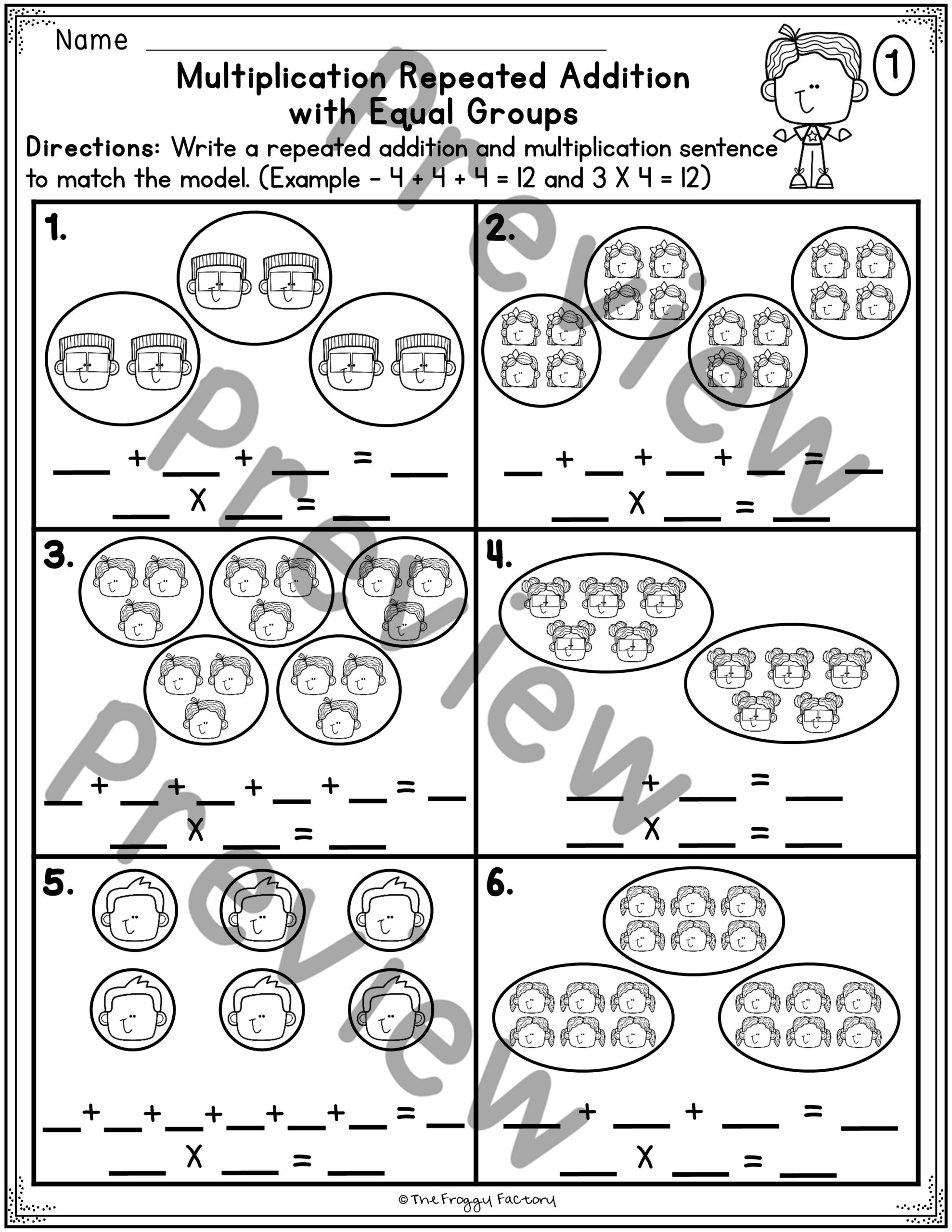 Multiplication As Repeated Addition Equal Groups Worksheets - Classful pertaining to Groups Of Multiplication Worksheets