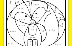 Multiplication Coloring Worksheets - 10 Free Pdf Printables for Colour By Multiplication Worksheet