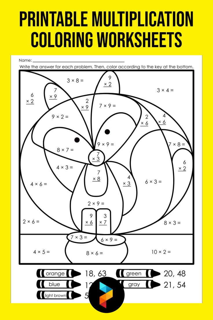 Multiplication Coloring Worksheets - 10 Free Pdf Printables regarding Free Printable Multiplication Coloring Worksheets