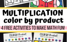 Multiplication Coloring Worksheets For Excellent Math Fun (4 Free) regarding Coloring Multiplication Worksheets Free