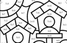 Multiplication Coloring Worksheets Grade 3 Pdf within Math Worksheets Coloring Multiplication