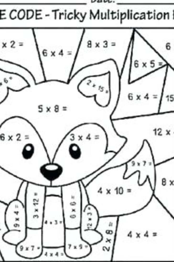 Color by Multiplication Worksheet