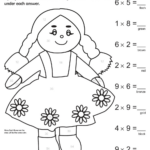 Multiplication Colornumber Fun! Worksheet In Multiplication Worksheets Color By Number