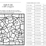 Multiplication Colornumber Multiplication Fact Fluency With Regard To Multiplication Color By Number Worksheet