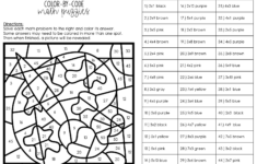 Multiplication Colornumber Multiplication Fact Fluency with regard to Multiplication Color by Number Worksheet