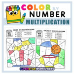 Multiplication Colornumber   Superstar Worksheets Inside Multiplication Color By Number Worksheets