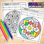 Multiplication Colornumber   Superstar Worksheets Regarding Multiplication Color By Number Worksheet