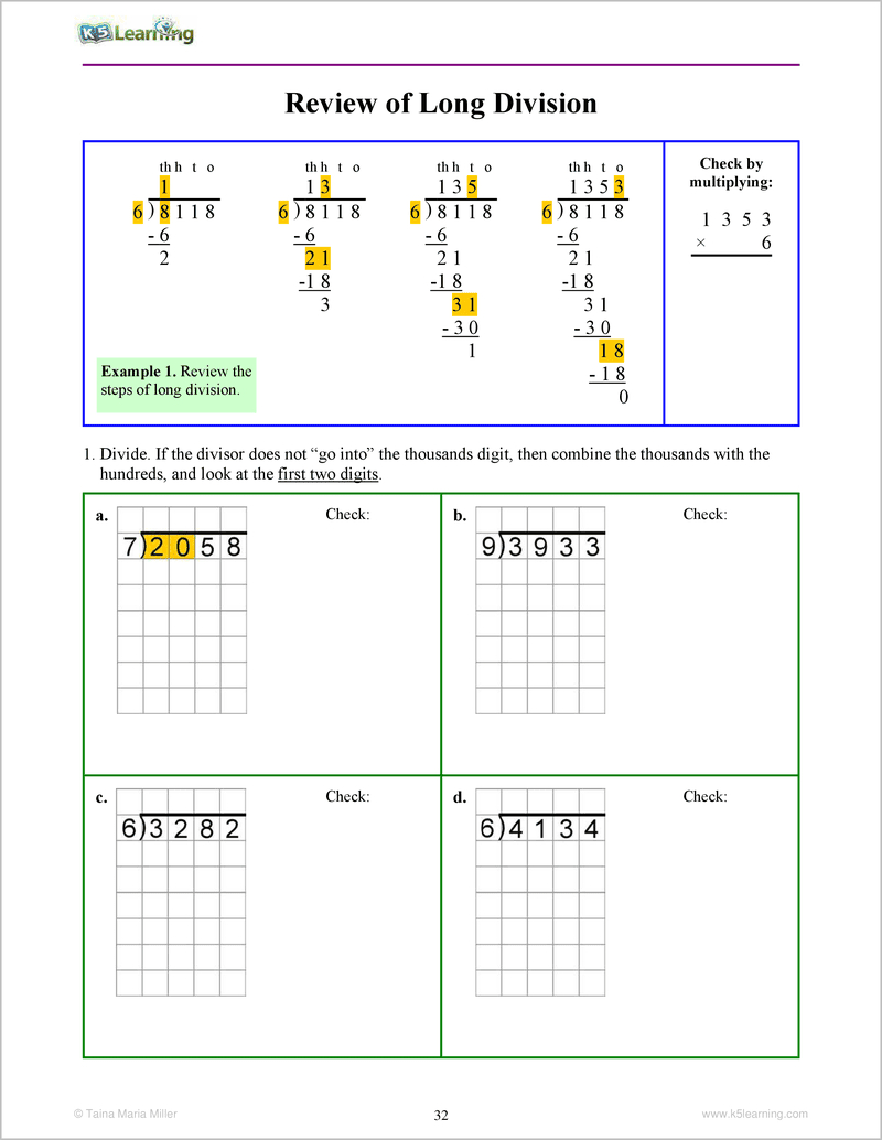 Multiplication &amp;amp; Division 3 in Division and Multiplication Grade 6