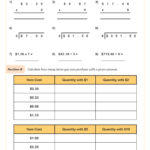 Multiplication & Division With Money Worksheet | Pdf Printable Inside Division And Multiplication Worksheet