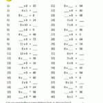 Multiplication Drill Sheets 3Rd Grade Intended For 3rd Grade Math Worksheets Multiplication And Division