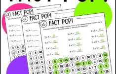 Multiplication Fact Pop: Multiplication Facts Practice To 12 with regard to Multiplication Fact Fluency Worksheet