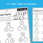 Multiplication Facts | 12 Times Table Activity Worksheets | Ks2 With 12 Multiplication Facts Worksheet
