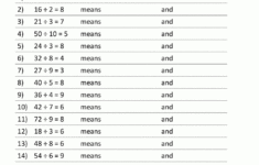 Multiplication Facts Worksheets - Understanding Multiplication To pertaining to Free Multiplication and Division Worksheets