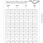Multiplication Math Coloring Worksheets ⋆ Fromkristin In Math Worksheets Coloring Multiplication