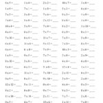 Multiplication Math Drills: Timetable 0 12 Practice (Instant Regarding Multiplication Worksheets 0 12 Printable