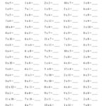 Multiplication Math Drills: Timetable 0 12 Practice (Instant Throughout Multiplication Worksheets 0 12 Printable