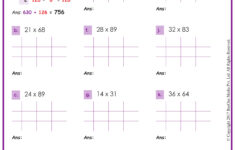 Multiplication Of 2 Digits Worksheet | Grade1To6 pertaining to Multiplication Worksheet For Class 5th