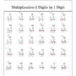 Multiplication Practice Worksheet 2 Digits1 Digit   Classful With 1 And 2 Digit Multiplication Worksheets
