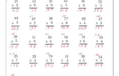Multiplication Practice Worksheet-2 Digits1 Digit - Classful with 1 And 2 Digit Multiplication Worksheets