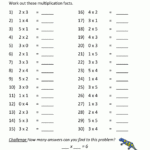 Multiplication Practice Worksheets To 5X5 Pertaining To 2nd Grade Multiplication Worksheet
