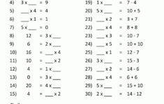 Multiplication Practice Worksheets To 5X5 pertaining to Free Printable Multiplication Worksheets Grade 5