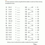 Multiplication Printable Worksheets 8 Times Table 1.Gif 1,000 Intended For 8'S Multiplication Worksheets