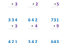 Multiplication Problems 1 X 3 Digit Regroup Tens And Hundreds – Mr regarding 3-Digit Multiplication Worksheets