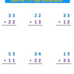 Multiplication Problems 2 X 2 Digit No Regrouping – Mr. R.'S World For Multiplication Worksheet 2 Digit By 2 Digit