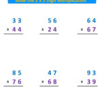 Multiplication Problems 2 X 2 Digit With Regrouping – Mr. R.'S For Multiplication 2 By 2 Digit Worksheet