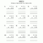 Multiplication Sheets 3 Digits By 2 Digits 2.Gif (1000×1294) With Grade 4 Multiplication Worksheets
