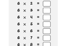 Multiplication Table Of 6 | Chilimath throughout 6 Multiplication Table Worksheet