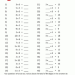 Multiplication Table Worksheets Grade 3 With Grade 3 Multiplication Worksheets With Answers