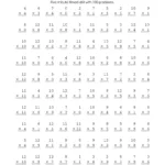 Multiplication Timed Test 0 12 ≡ Fill Out Printable Pdf Forms Online With Multiplication Worksheets 0 12 Printable