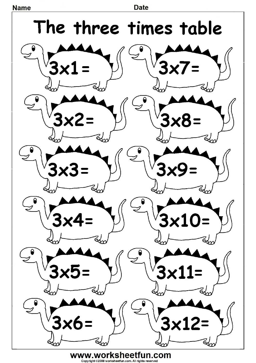 Multiplication Times Tables Worksheets – 2, 3, 4 &amp;amp; 5 Times Tables throughout Multiplication 2 and 3 Worksheets