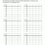 Multiplication To 5X5 Worksheets For 2Nd Grade With Regard To Multiplication Worksheets Create Your Own