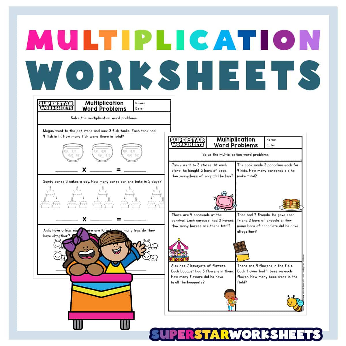 Multiplication Word Problems - Superstar Worksheets regarding 2-Digit by 2-Digit Multiplication Word Problems Worksheets