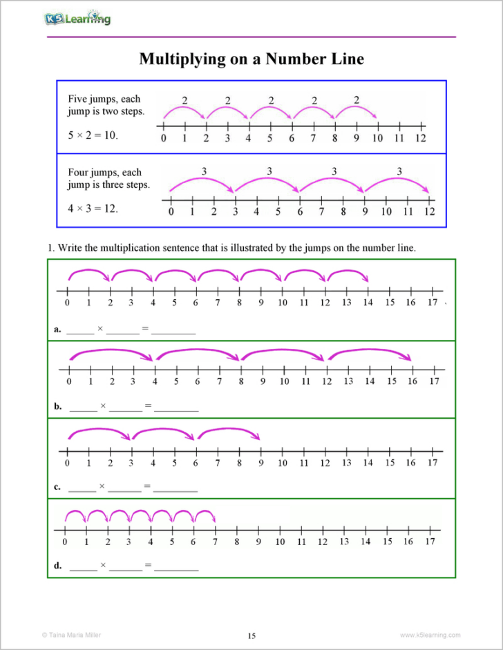 K5 Learning Multiplication Worksheets
