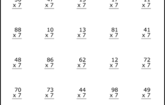 Multiplication Worksheets: (2-Digit1-Digit Math Drills) – Free for Double Digit By Single Digit Multiplication Worksheets