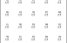 Multiplication Worksheets: (2-Digit1-Digit Math Drills) – Free inside Multiplication Two Digit Worksheets