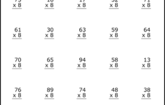 Multiplication Worksheets: (2-Digit1-Digit Math Drills) – Free inside Two Digit Multiplication Printable Worksheets