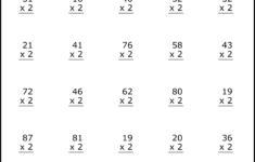 Multiplication Worksheets: (2-Digit1-Digit Math Drills) – Free intended for Math Drill Worksheets Multiplication