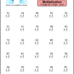 Multiplication Worksheets: (2 Digit1 Digit Math Drills) – Free Pertaining To 2 Digit By 1 Digit Multiplication Worksheets