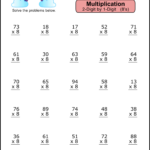 Multiplication Worksheets: (2 Digit1 Digit Math Drills) – Free Regarding One And Two Digit Multiplication Worksheets