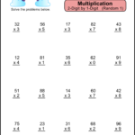 Multiplication Worksheets: (2 Digit1 Digit Math Drills) – Free Throughout Multiplication Two Digits By One Digit Worksheets