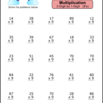 Multiplication Worksheets: (2 Digit1 Digit Math Drills) – Free With Multiplication Two Digits By One Digit Worksheets
